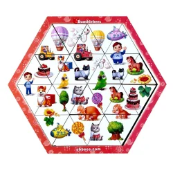 Дерев'яний пазл-головоломка "Колір та розмір" Ubumblebees (ПСФ126) PSF126, 24 деталі