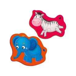 Магнітні бебі пазли "Зебра та слоненя" Vladi toys VT3208-12