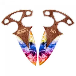 Комплект ножів сувенірних дерев'яних "ТИЧКОВИЙ РАДУГА" DAG-R