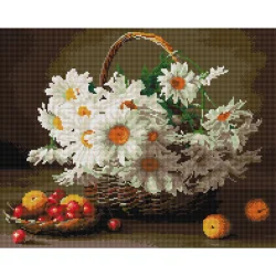 Алмазна мозаїка "Польові ромашки" Brushme DBS1004 40х50 см