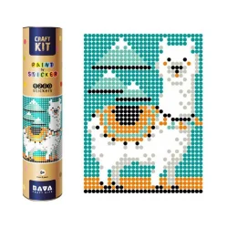 Картина за номерами стікерами в тубусі "Лама" 1200 стікерів. 1814 33х48 см