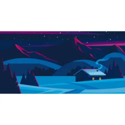 Картина за номерами "Зимова тиша" 11026-AC 40x80 см 