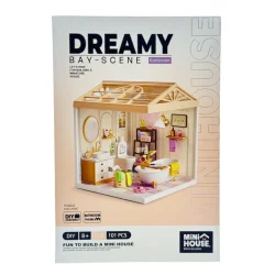 Конструктор-румбокс MINI HOUSE серії "Інтер'єр" – ВАННА КІМНАТА (світло)