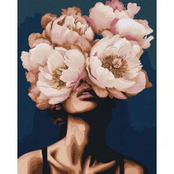 Картина за номерами "Загадка півоній" KHO8417 40х50см                                             