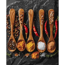 Картина за номерами "Різноманітні спеції" KHO5690 40х50см