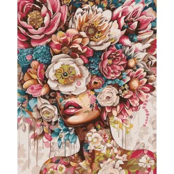 Картина за номерами "Квітковий настрій" KHO8446 40х50 см
