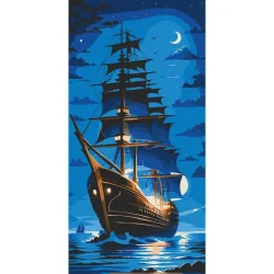 Картина за номерами "Перлина ночі" 10566-AC 40x80 см