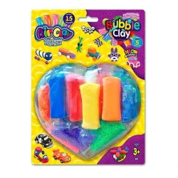 Креативна творчість із пластиліну "Air Clay+Bubble Clay" ARBB-03-02 блістер 15 брикетів