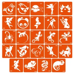 Набір трафаретів для біо-тату «Z - мультики» z-simple_24_1