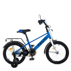 Велосипед дитячий MB 16022-1, 16 дюймів, синьо-білий