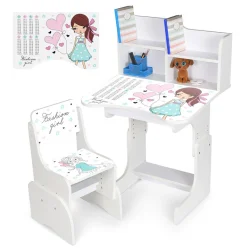 Дитяча Парта N 2071-8-1 білий, зі стільчиком