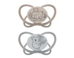 Пустушка "Мій метелик "  "Зелена Серія" (Коричневи) (силікон) (від 0 до 6 місяців),(2 шт)/ NIP