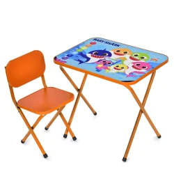 Дитячий столик складаний зі стільчиком M 5960-7 помаранчевий
