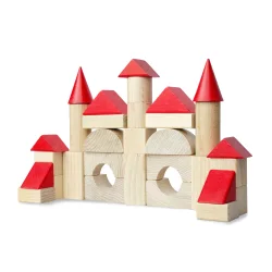 Будівельний набір "Червоні шпичаки" 31 ел