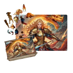 Пазл дерев'яний Аніме Дракон Долі, А5, Картонна коробка