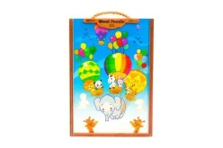 Дерев'яні пазли "Мульти звірі", 35 ел