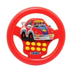 Кермо музичне "Маленький водій", червоний (укр)