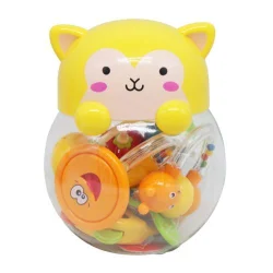 Набір брязкалець в банці "Кошеня", 5 штук (жовтий)