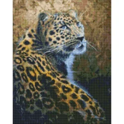 Алмазна мозаїка "Граціозний хижак" 40х50см