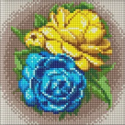 Алмазна мозаїка без підрамника "Кольори вільності" 20х20 см