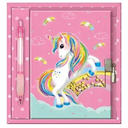 Набір з блокнотом на замочку "Єдиноріг на хмаринці"
