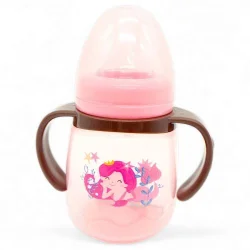 Поїльник-непроливайка з силіконовим носиком, рожевий