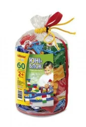 Конструктор "ЮНІ-блок" (60 деталей)