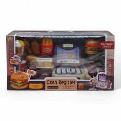 Ігровий набір "Магазин: Фаст-фуд", касовий апарат, продукти, гроші