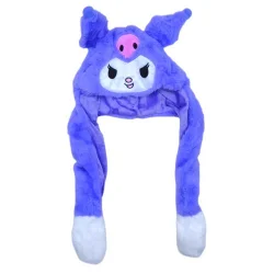 Мʼяка шапка з вушками аніме "Куромі", зі світлом (фіолетова)