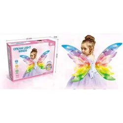Крила дитячі, перламутр, мелодія, підсвічування, рух крилами