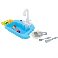 Ігровий набір "Маленька господиня: Мийка", тече вода (блакитний)