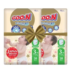 Трусики-підгузки GOO.N Premium Soft для дітей 7-12 kg (розмір 3(M), унісекс, 100 шт.)