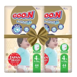Трусики-підгузники GOO.N Premium Soft для дітей 9-14 kg (розмір 4(L), унісекс, 88 шт.)