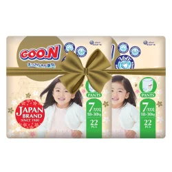 Трусики-підгузки GOO.N Premium Soft для дітей 18-30 kg (розмір 7(3XL), унісекс, 44 шт.)