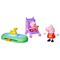 Ігровий набір PEPPA FIGURINES серії "Моменти з Пеппою" – СЕСТРИЧКИ НА ПРОГУЛЯНЦІ