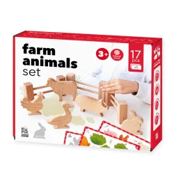 УЦІНКА! Набір дерев'яних фігурок "Тварини на фермі"