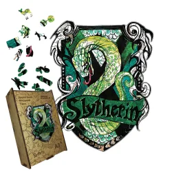 Пазл дерев'яний Слізерін, А5, Картонна коробка