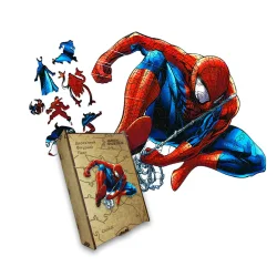 Пазл дерев'яний Спайді, А5, Картонна коробка