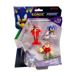 Набір ігрових фігурок SONIC PRIME – СОНІК, НАКЛЗ, ДОКТОР ЕҐМАН (3 фiгурки, 6,5 cm)