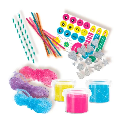 Набір для ліплення &ndash; СВІТ СЯЙВА (3 кольори, в пластикових баночках, аксесуари)