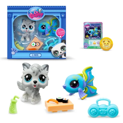 Ігровий набір LITTLEST PET SHOP – РОК-Н-РОЛЬНІ СУШІ (2 фігурки, аксес.)