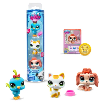 Ігровий набір LITTLEST PET SHOP – НАСТРІЙ МІСТА (3 фігурки, аксес.)