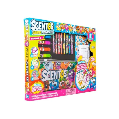 Ароматний набір для творчості - КУМЕДНА КОМПАНІЯ (воск.олівці, маркери, наліпки, розфарбовка)