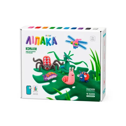 Меганабір пластиліну, що самостійно твердіє, ЛІПАКА – КОМАХИ