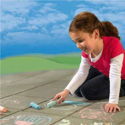 Набір крейд для асфальту- ВЕСЕЛА ПАЛІТРА (6 кольорів)