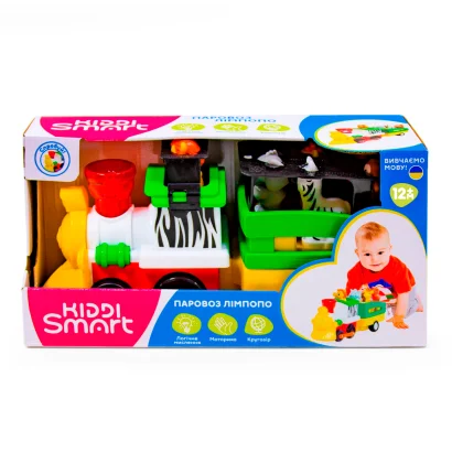 Ігровий набір KIDDI SMART – ПАРОВОЗ ЛІМПОПО (світло, українська)