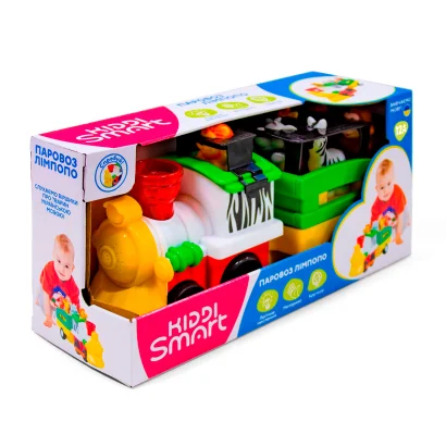 Ігровий набір KIDDI SMART – ПАРОВОЗ ЛІМПОПО (світло, українська)
