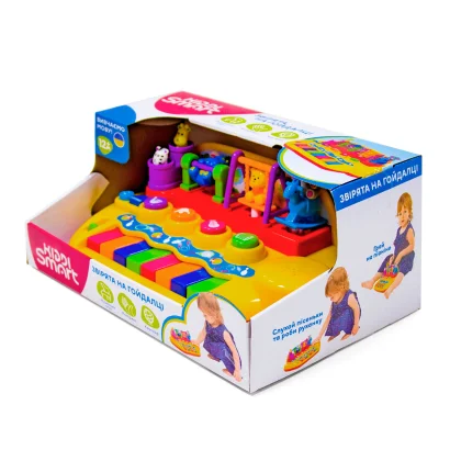 Піаніно KIDDI SMART &ndash; ЗВІРЯТА НА ГОЙДАЛЦІ (українська)