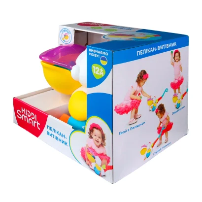 Іграшка-каталка KIDDI SMART &ndash; ПЕЛІКАН-ВИТІВНИК (українська)