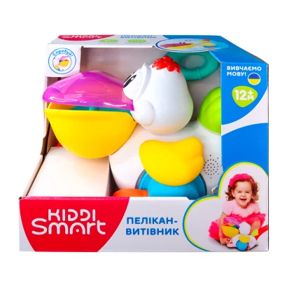 Іграшка-каталка KIDDI SMART &ndash; ПЕЛІКАН-ВИТІВНИК (українська)